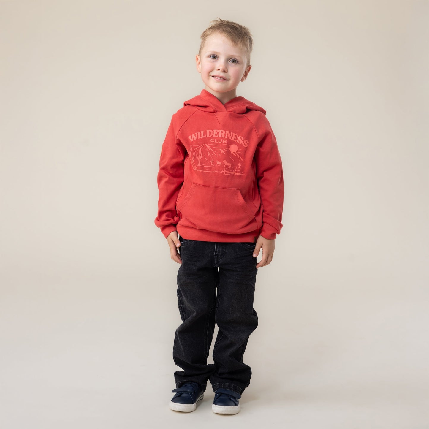 Chandail à capuchon  Garçons Rouge