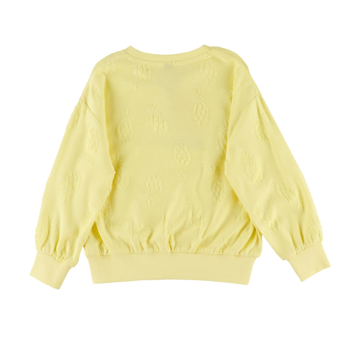 Girls' Yellow Long-Sleeved Sweater