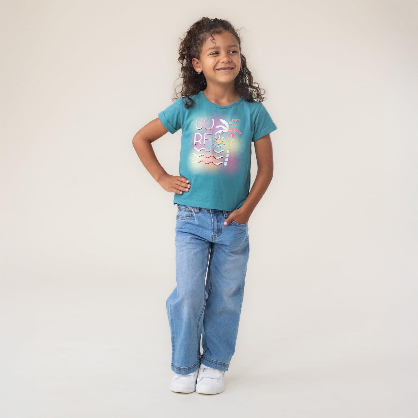 T-Shirt  Filles Sarcelle