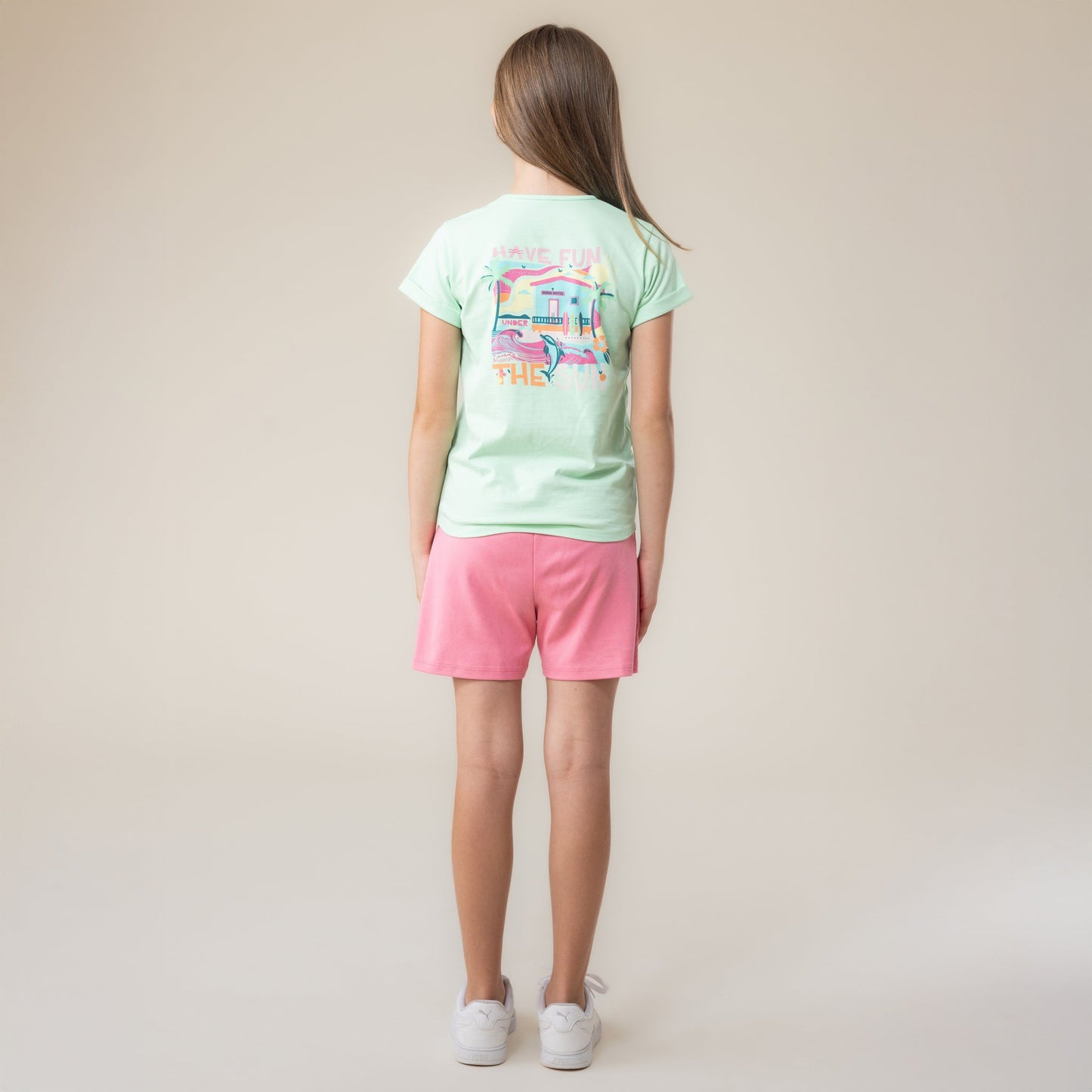T-Shirt  Filles Menthe