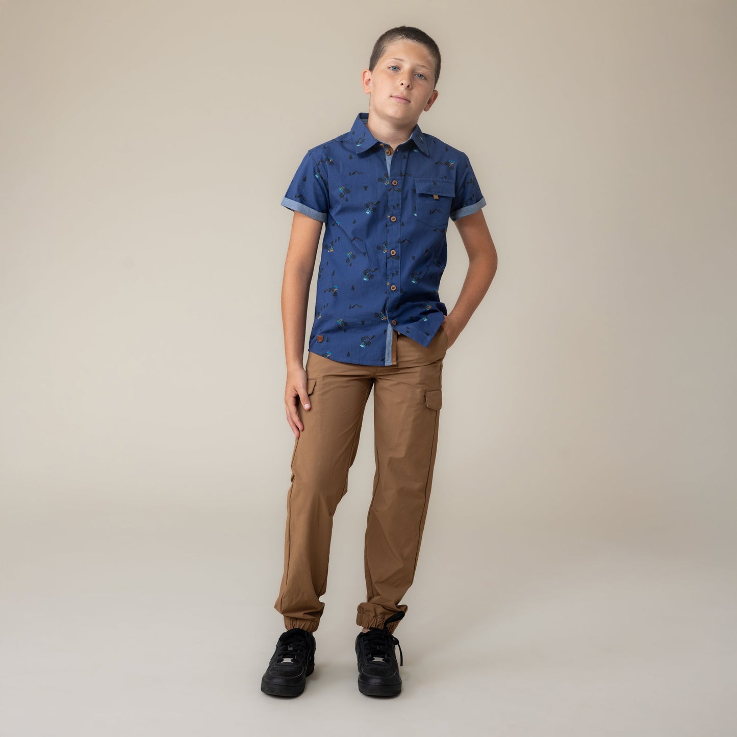 Chemise  Garçons Marine