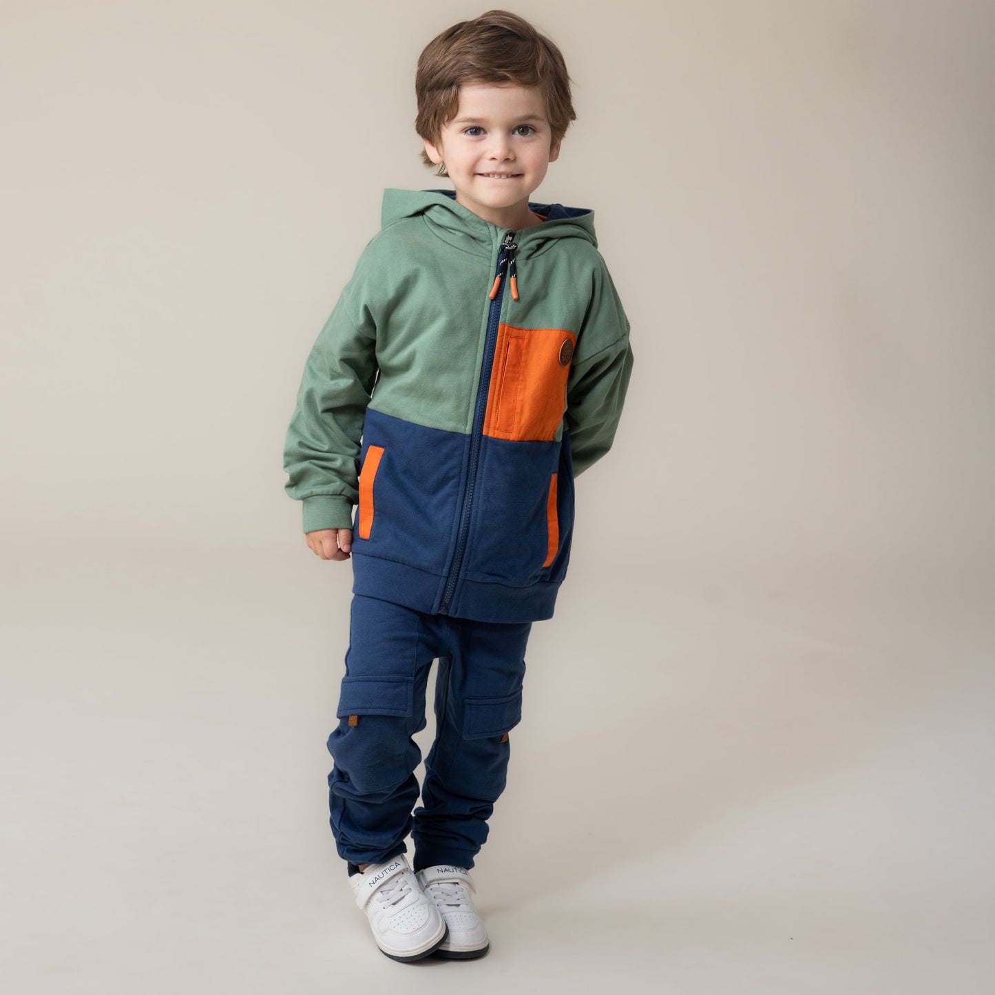 Veste à capuchon  Garçons Vert