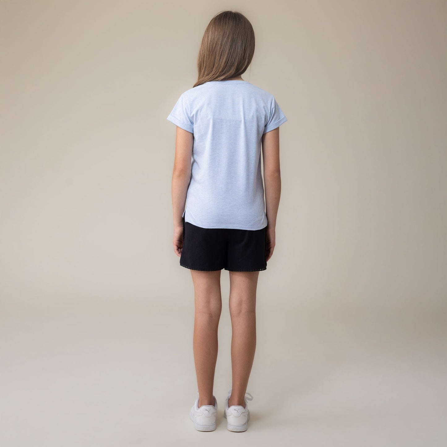 T-Shirt  Filles Bleu_Pale