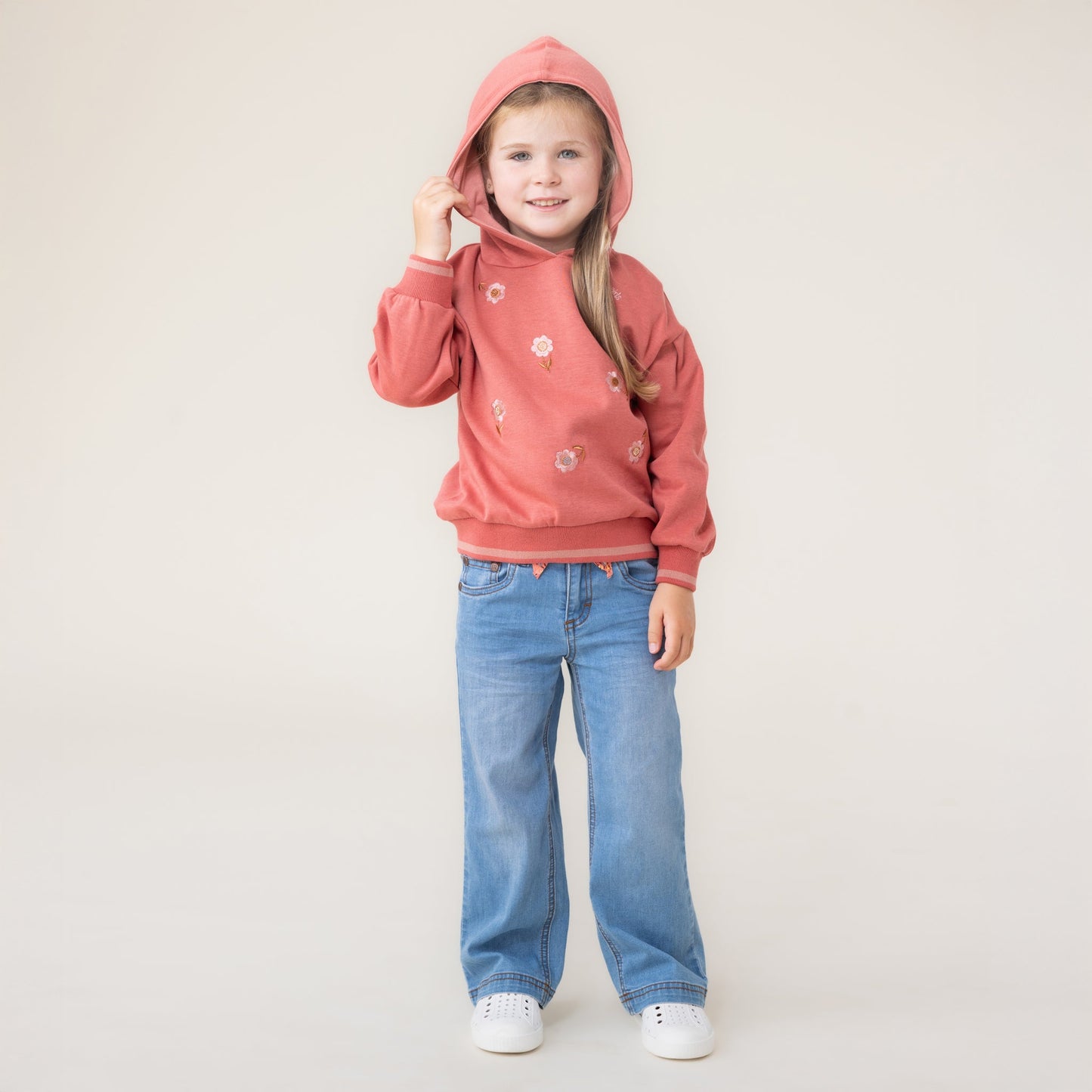 Chandail à capuchon  Filles Rose