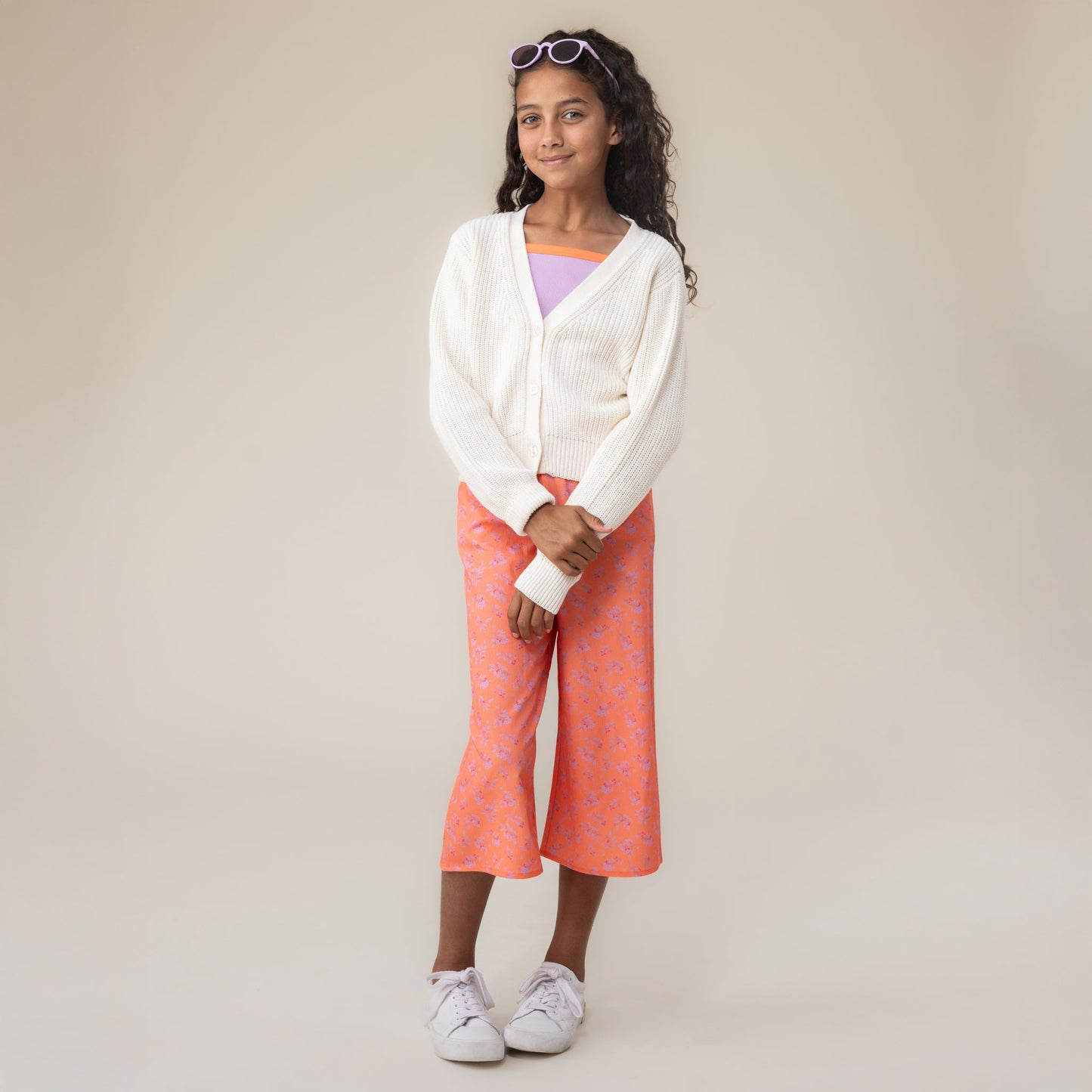 Cardigan  Filles Ivoire