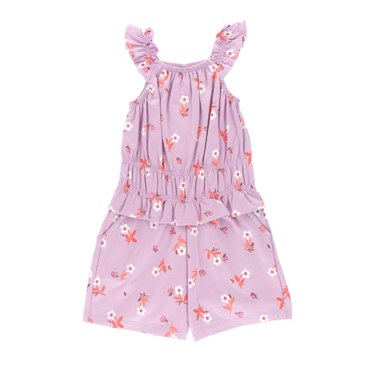 Combi-short  Filles Lilas