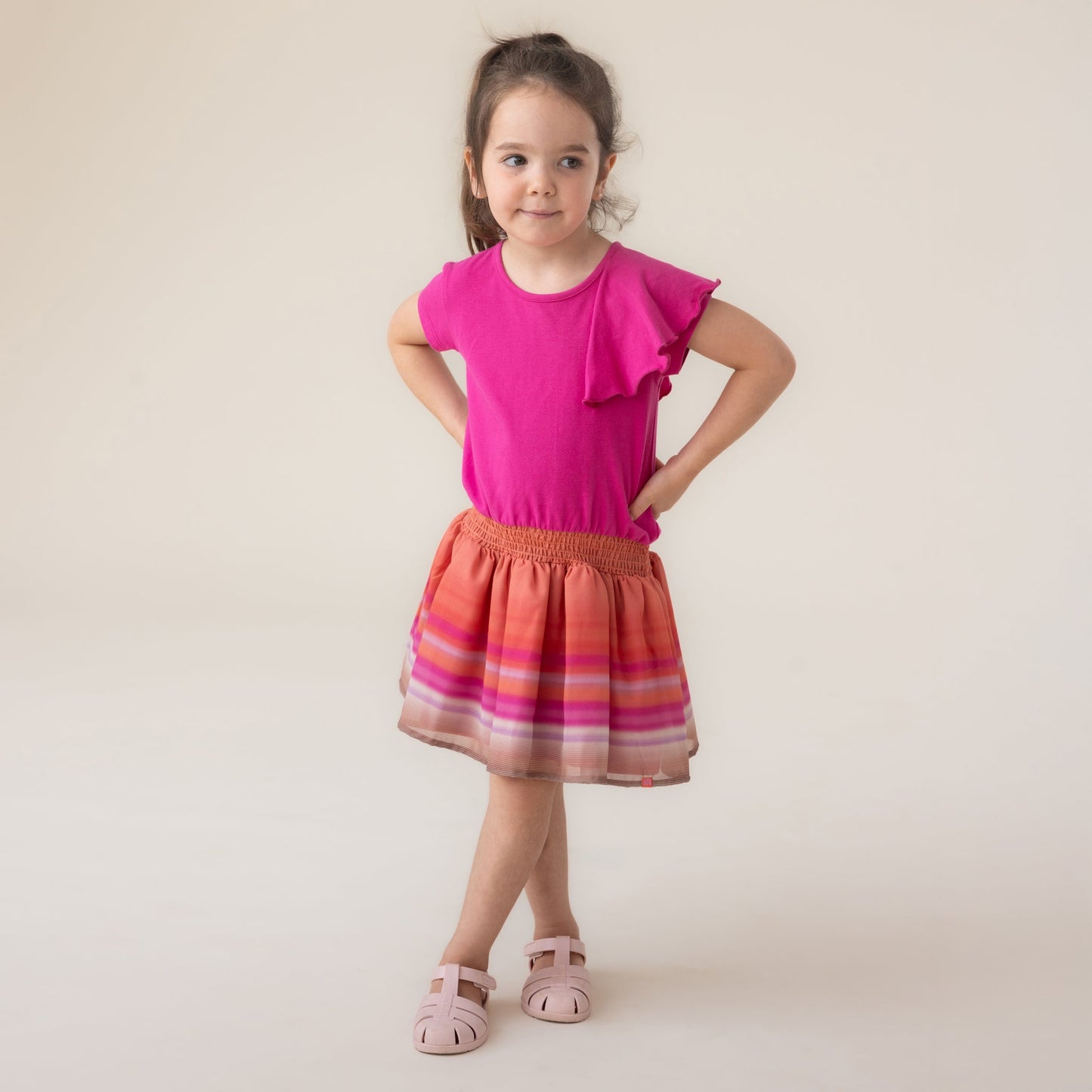 Robe  Filles Fuchsia