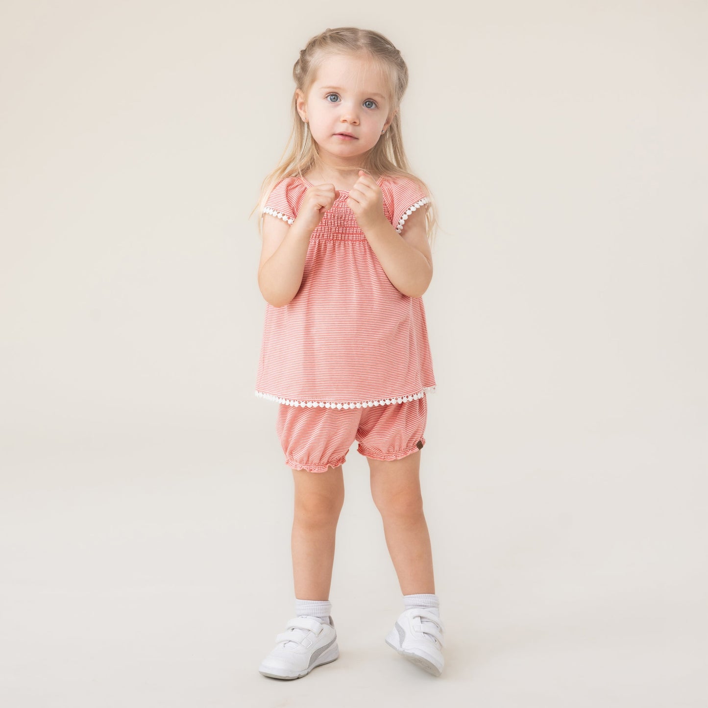 Ensemble T-shirt deux-pièces  Filles Corail