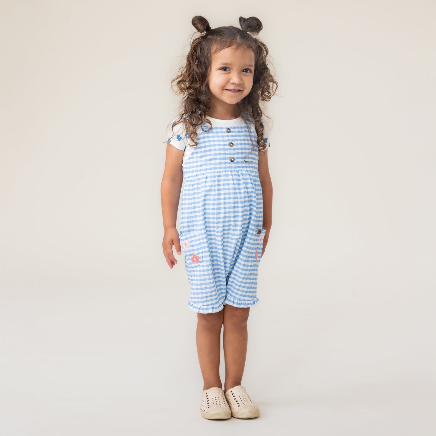 Ensemble cache-couche deux-pièces  Filles Bleu Pâle