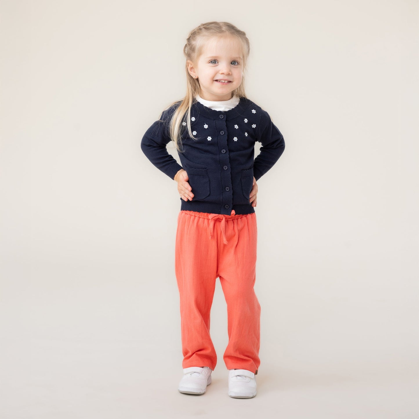 Cardigan  Filles Marine
