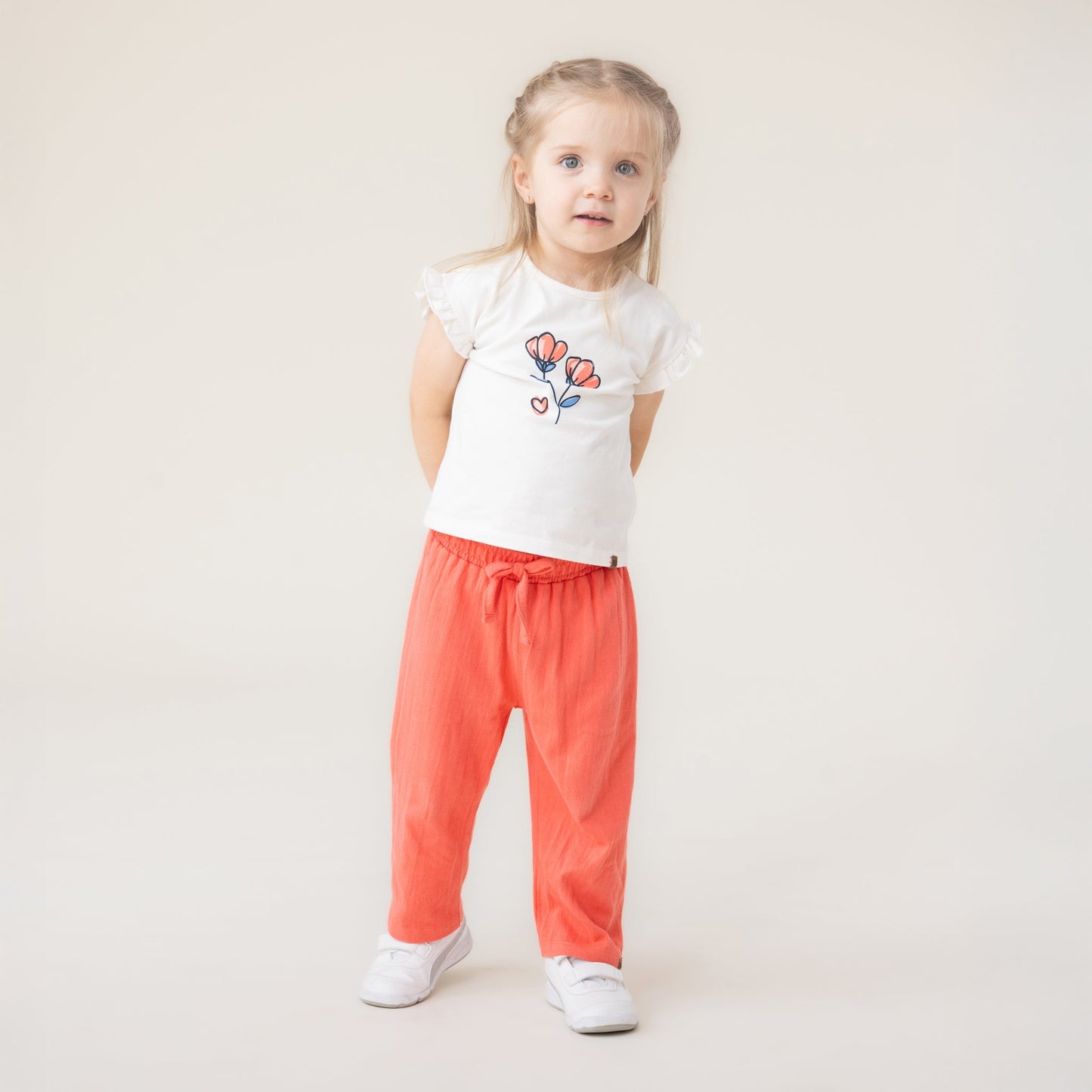 Ensemble T-shirt deux-pièces  Filles Corail