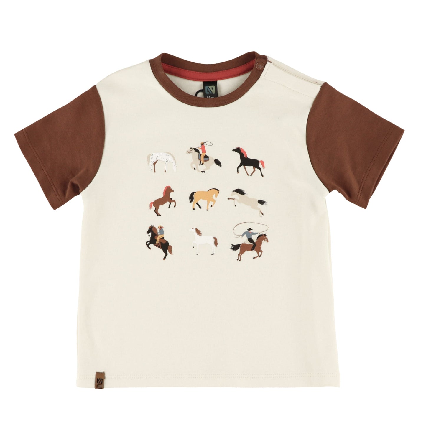 Ensemble T-Shirt deux-pièces  Bébé Garcon Ivoire