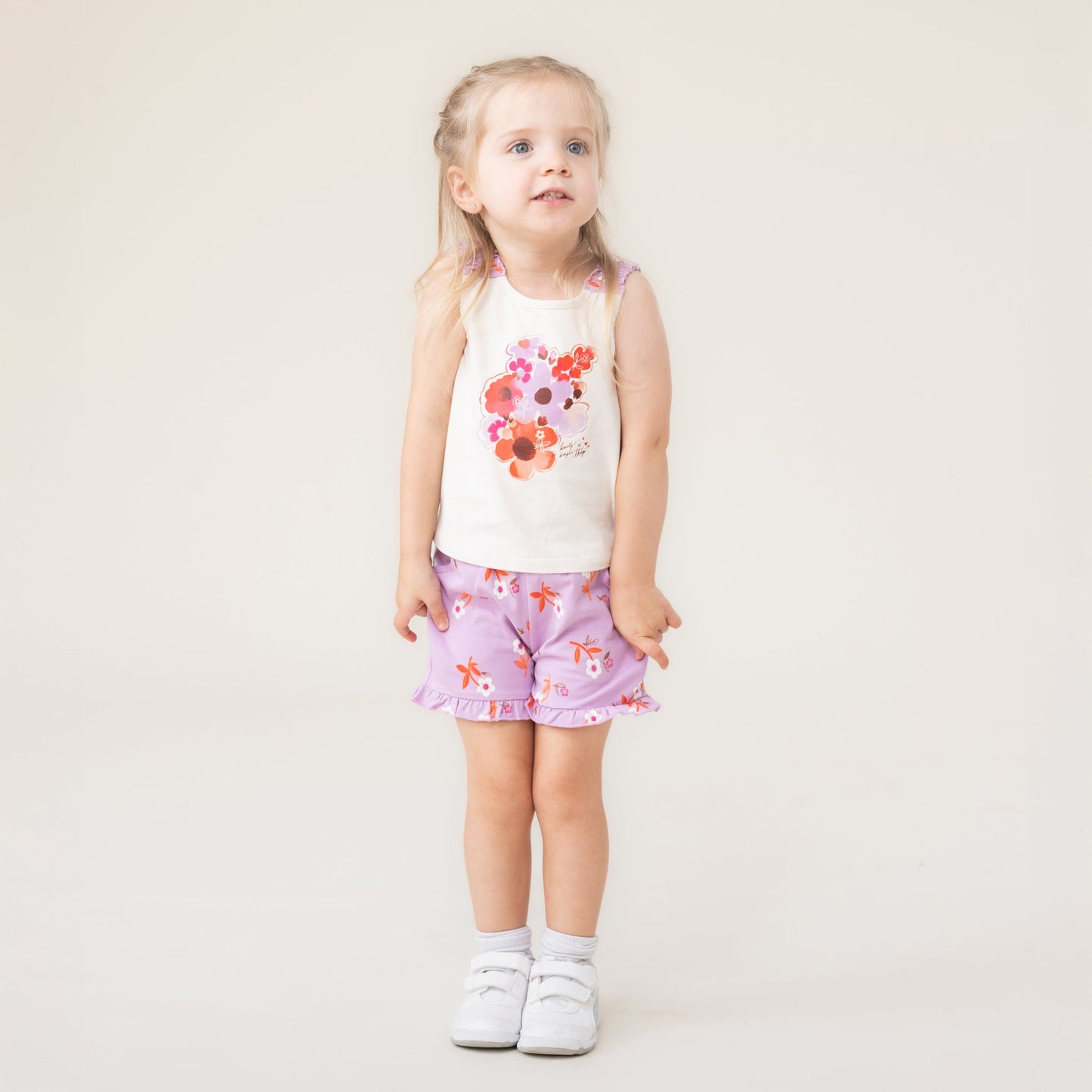 Ensemble camisole deux-pièces  Filles Ivoire