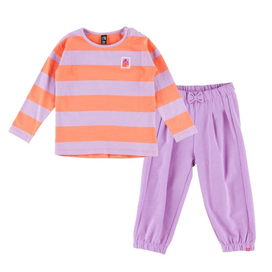 Ensemble T-shirt deux-pièces  Filles Lilas