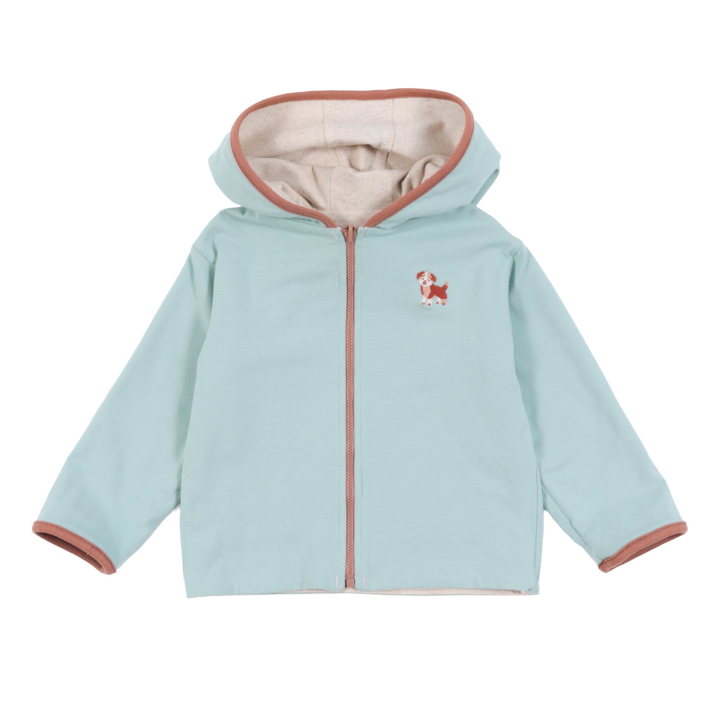 Veste à capuchon réversible Beige