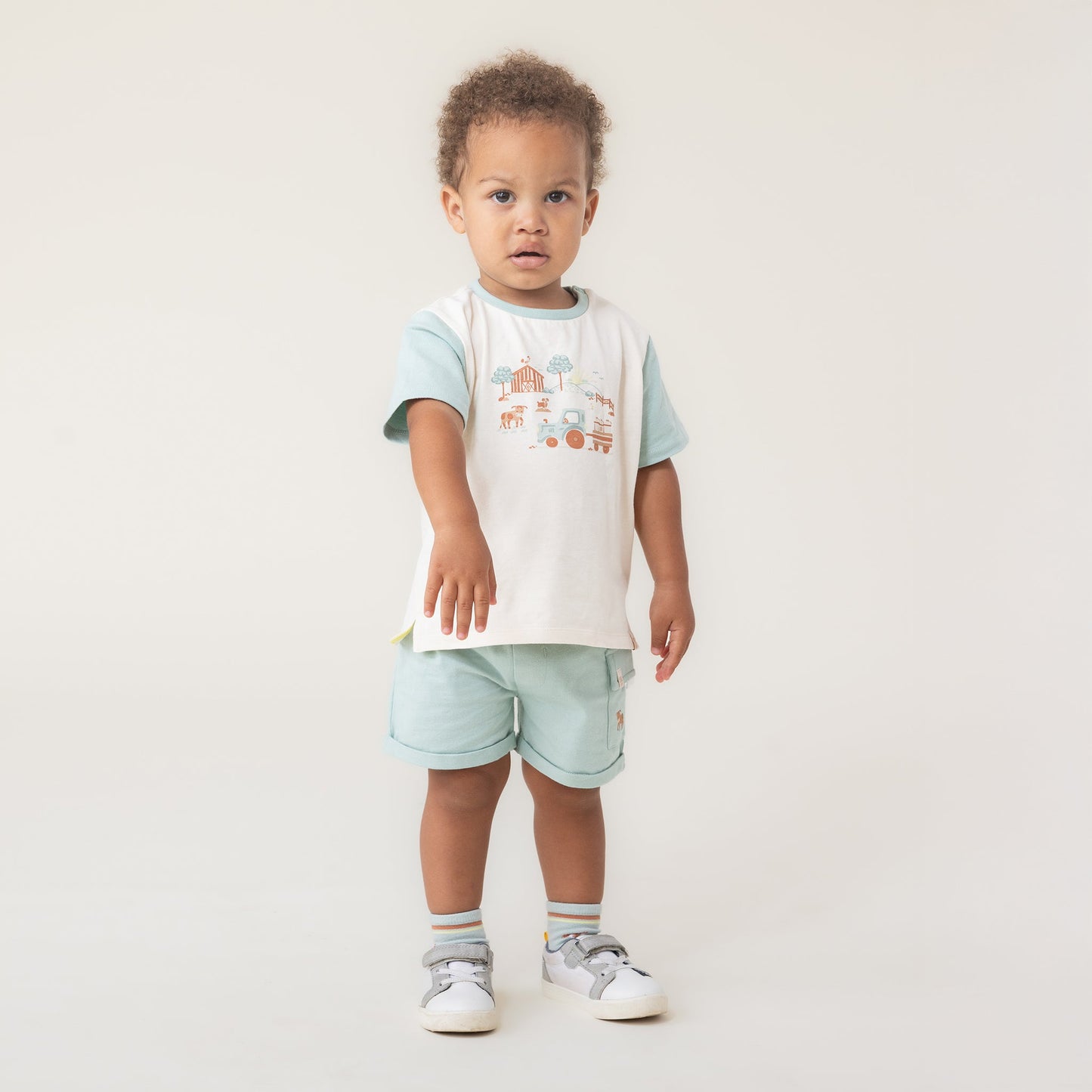 Ensemble T-shirt deux-pièces Garçon Menthe