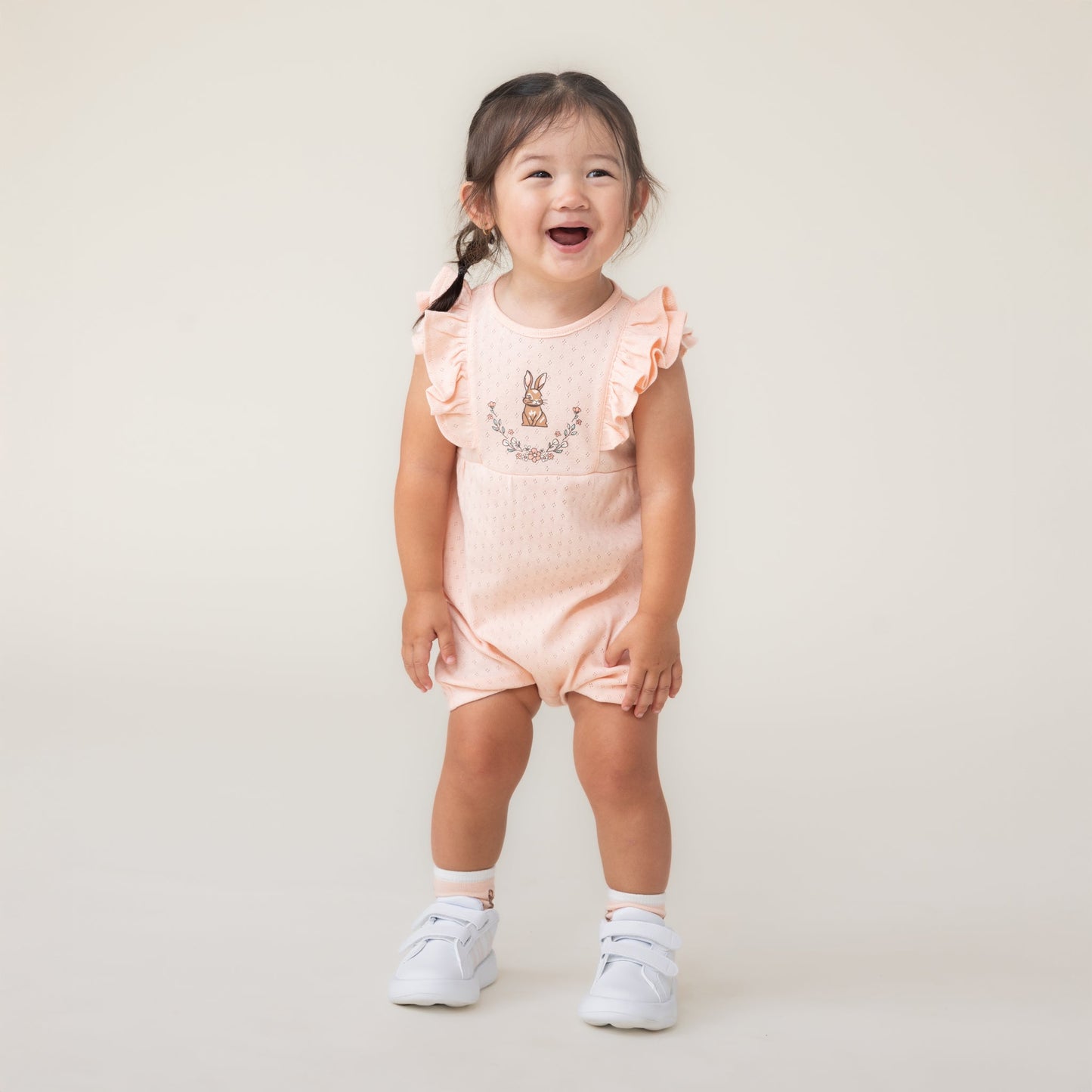 Girls' Romper - Pale Pink