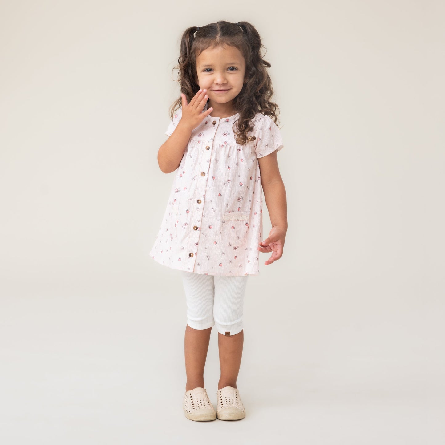 Ensemble tunique deux-pièces  Filles Rose_Pale