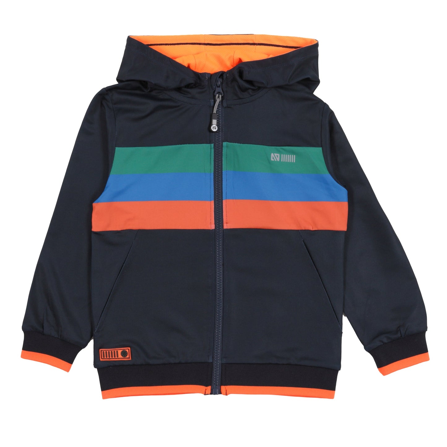 Boys' Navy Athletic Hooded Jacket