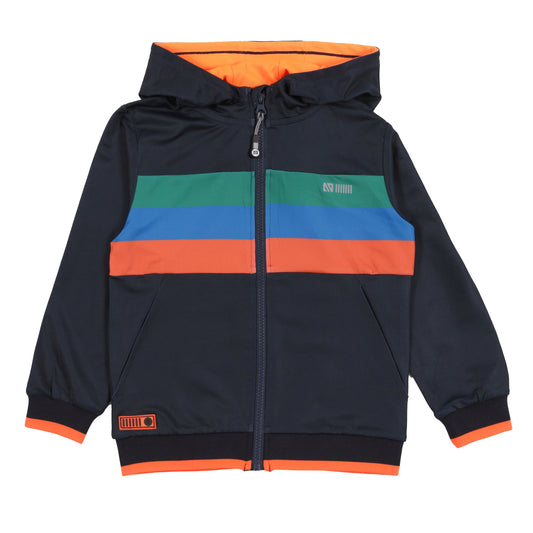 Boys' Navy Athletic Hooded Jacket