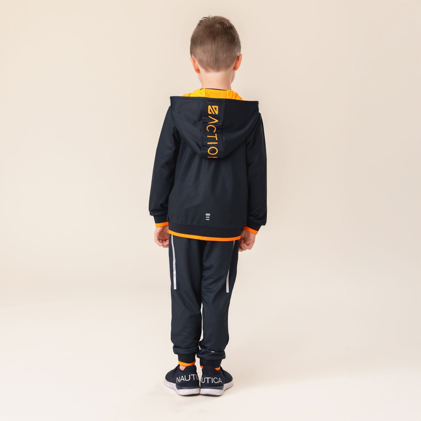 Boys' Navy Athletic Hooded Jacket