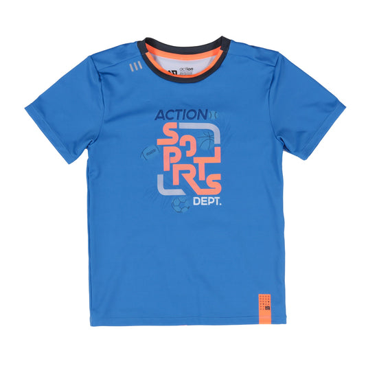 Boys Blue Athletic T-Shirt