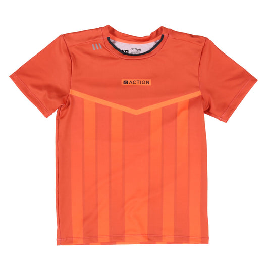 Boys Orange Athletic T-Shirt