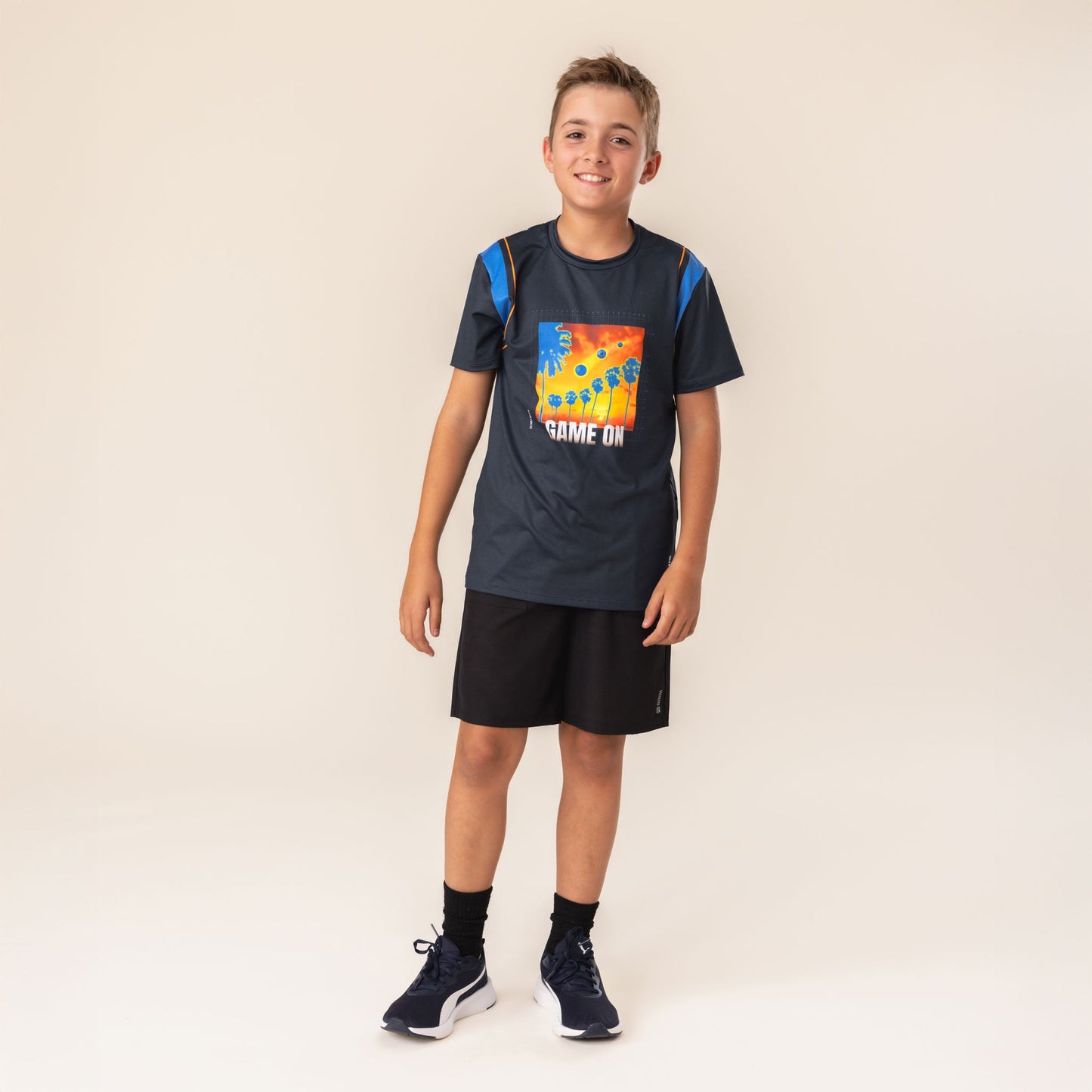 Boys Navy Athletic T-Shirt