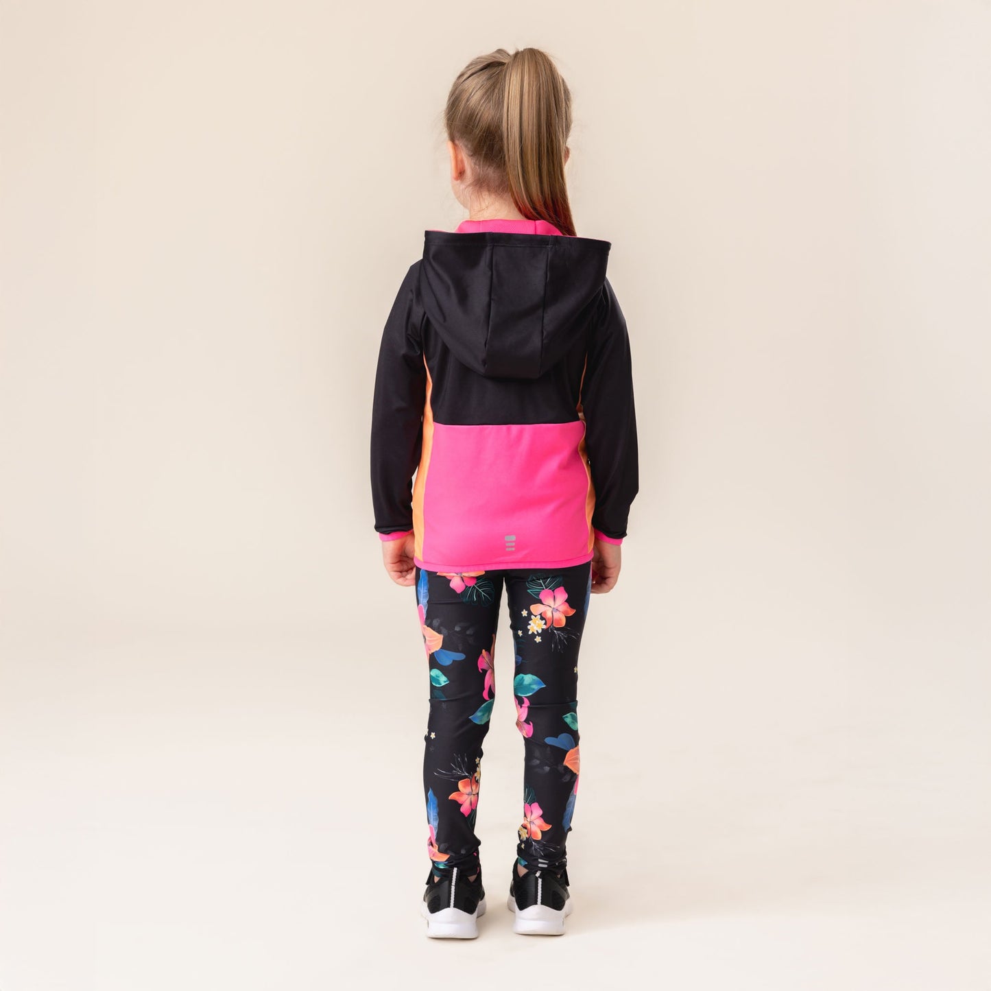 Veste à capuchon athlétique  Filles Noir