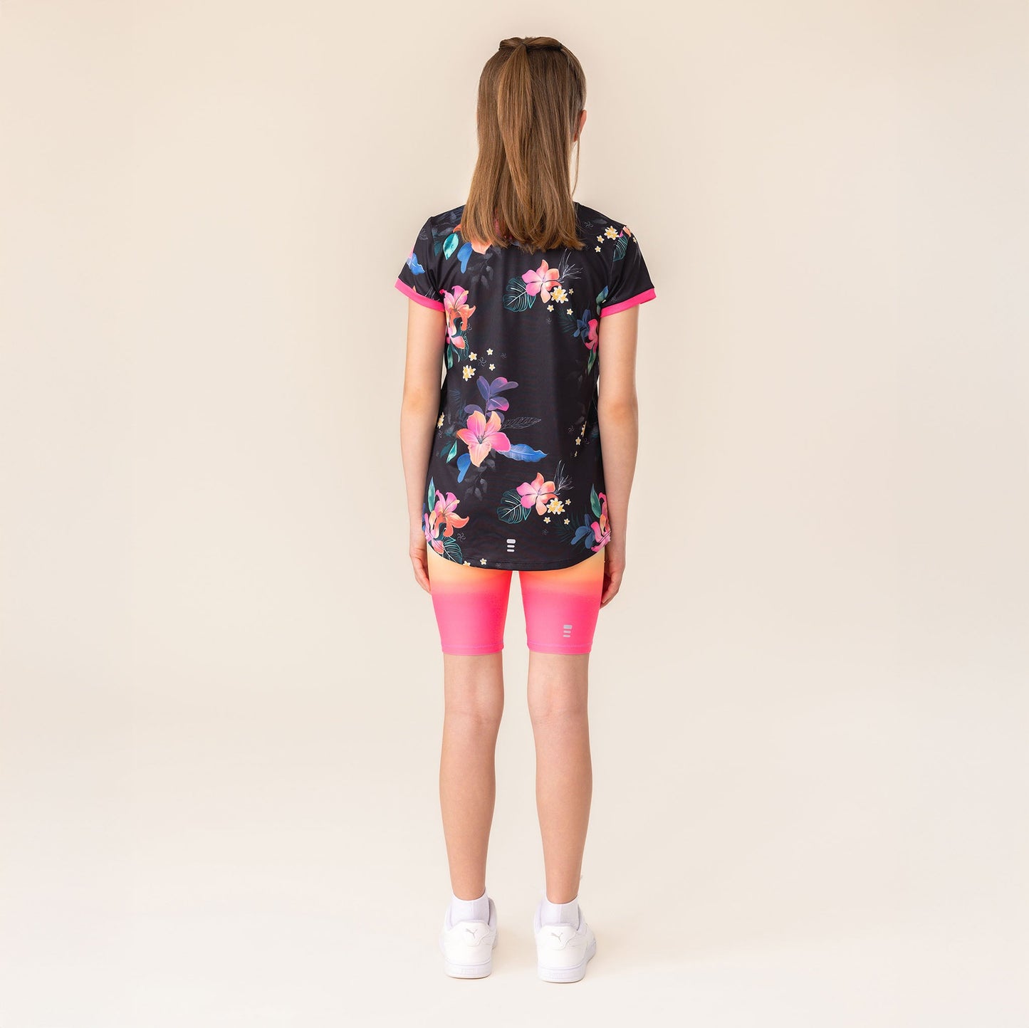 T-shirt athlétique  Filles Noir