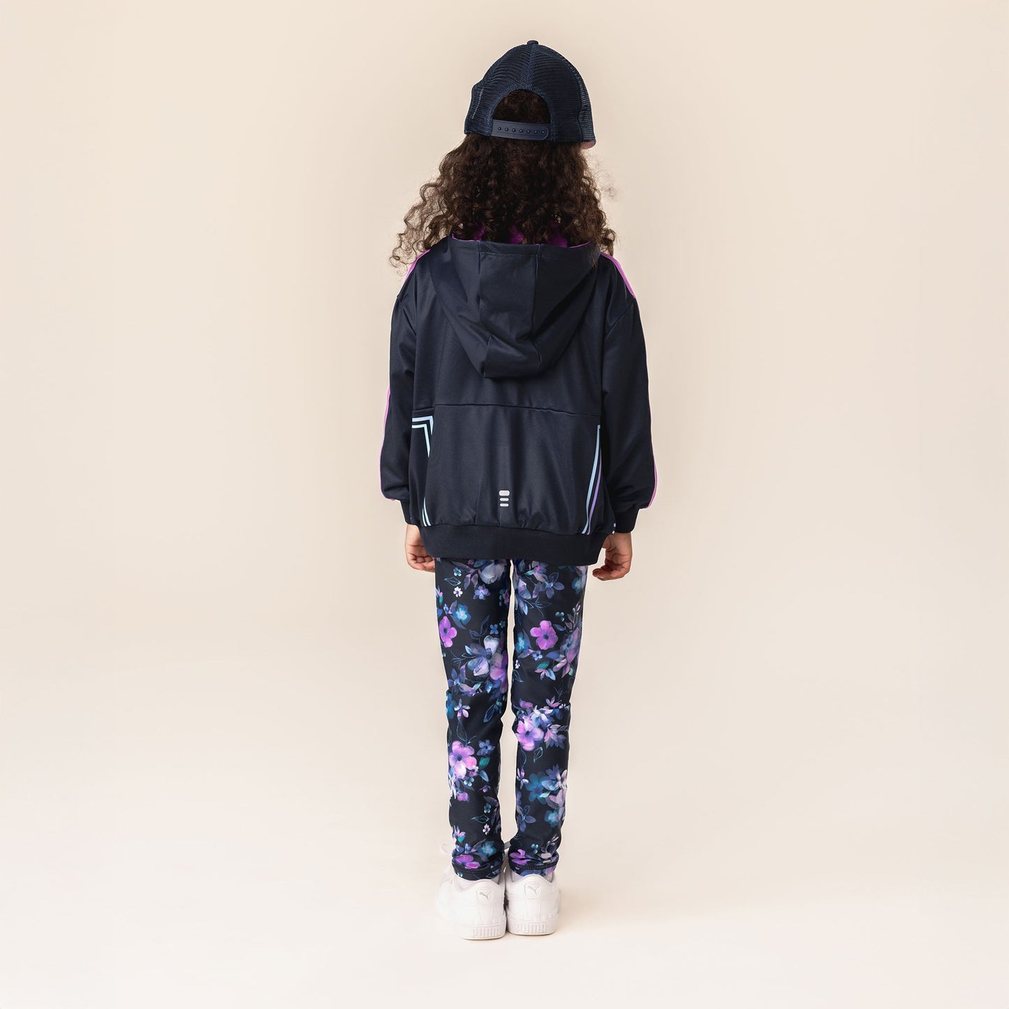 Veste à capuchon athlétique  Filles Marine