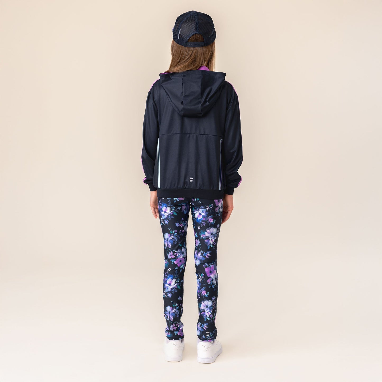 Veste à capuchon athlétique  Filles Marine