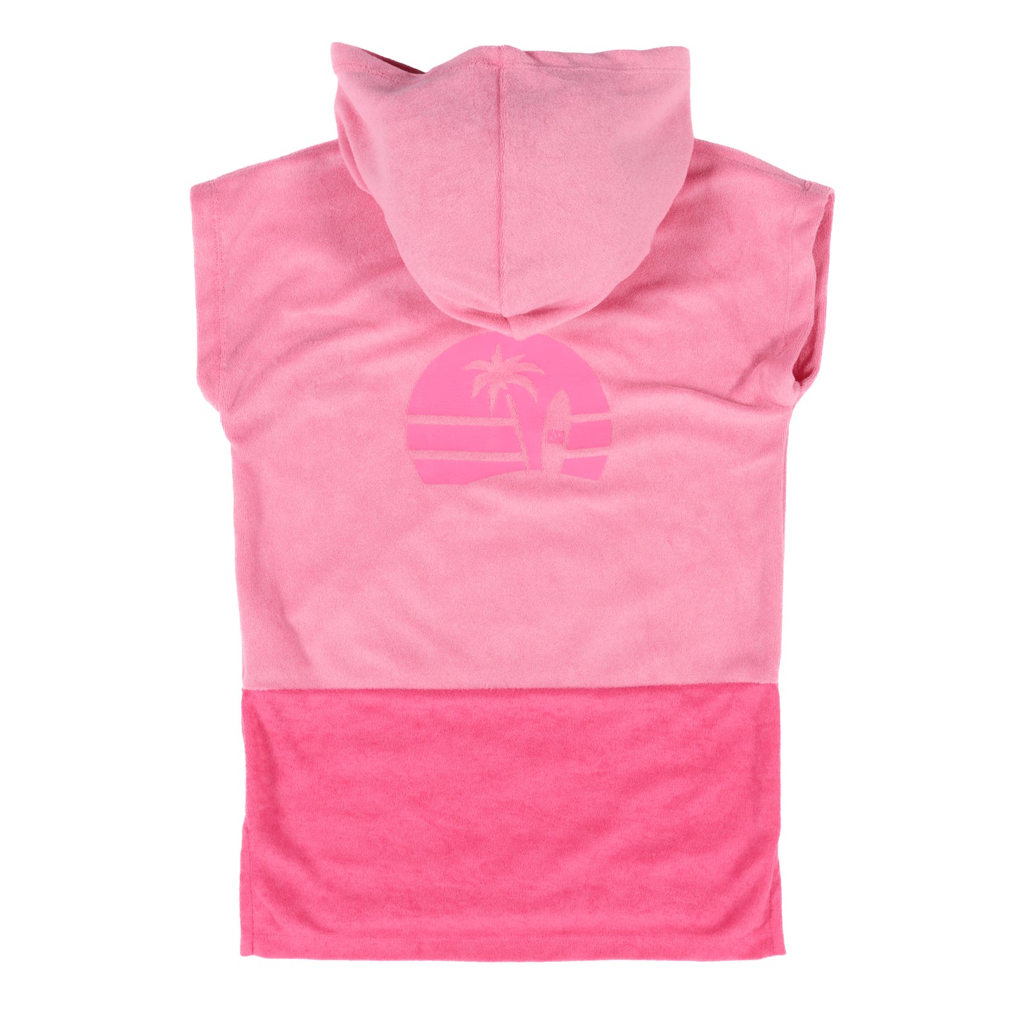 Poncho de plage à capuchon Bébé Fille Rose