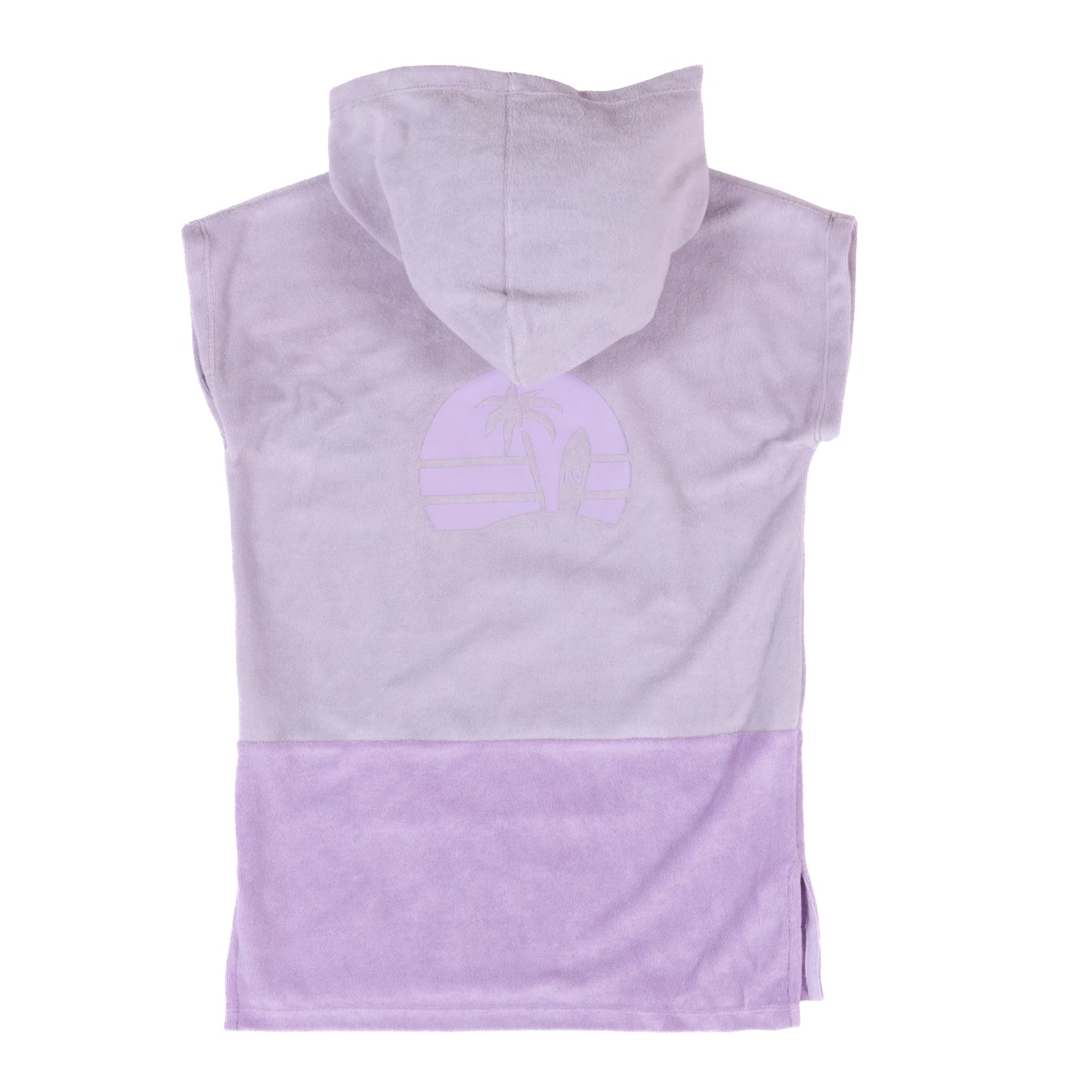 Poncho de plage à capuchon  Filles Lilas
