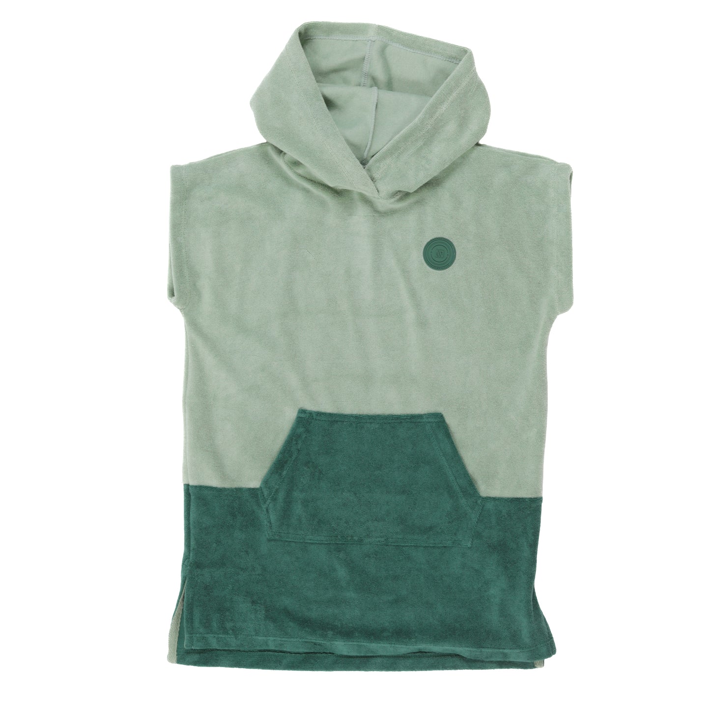 Poncho de plage à capuchon  Garçons Vert