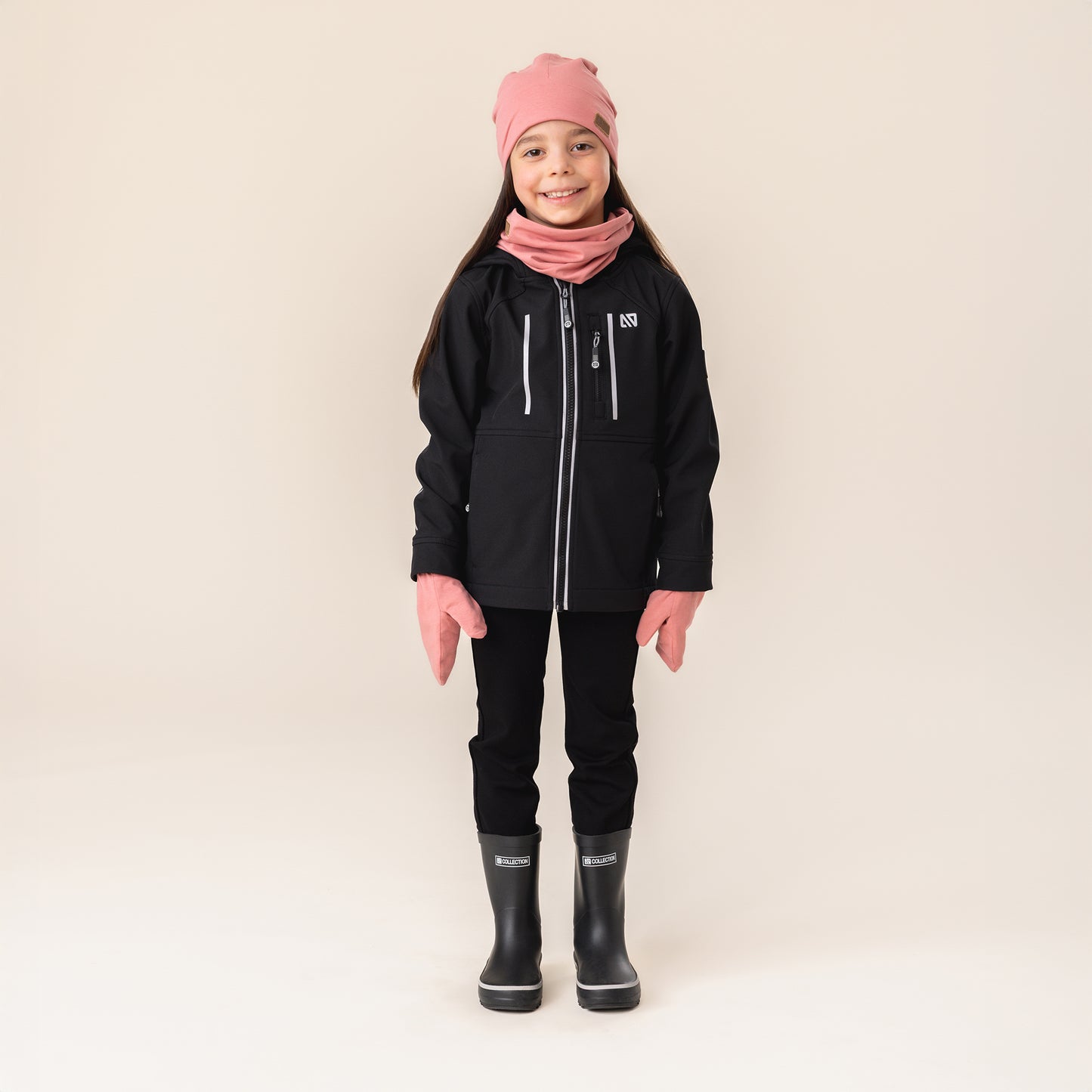 Unisex Black Soft Shell