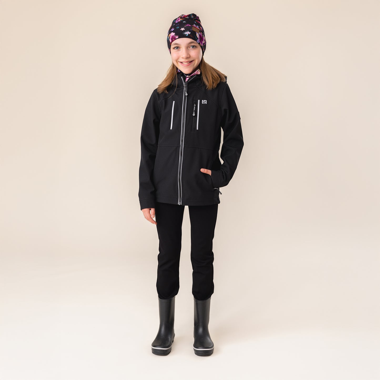 Unisex Black Soft Shell