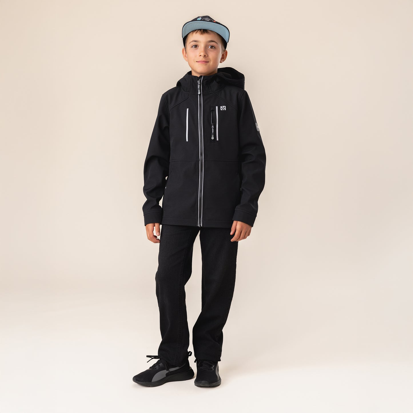 Unisex Black Soft Shell