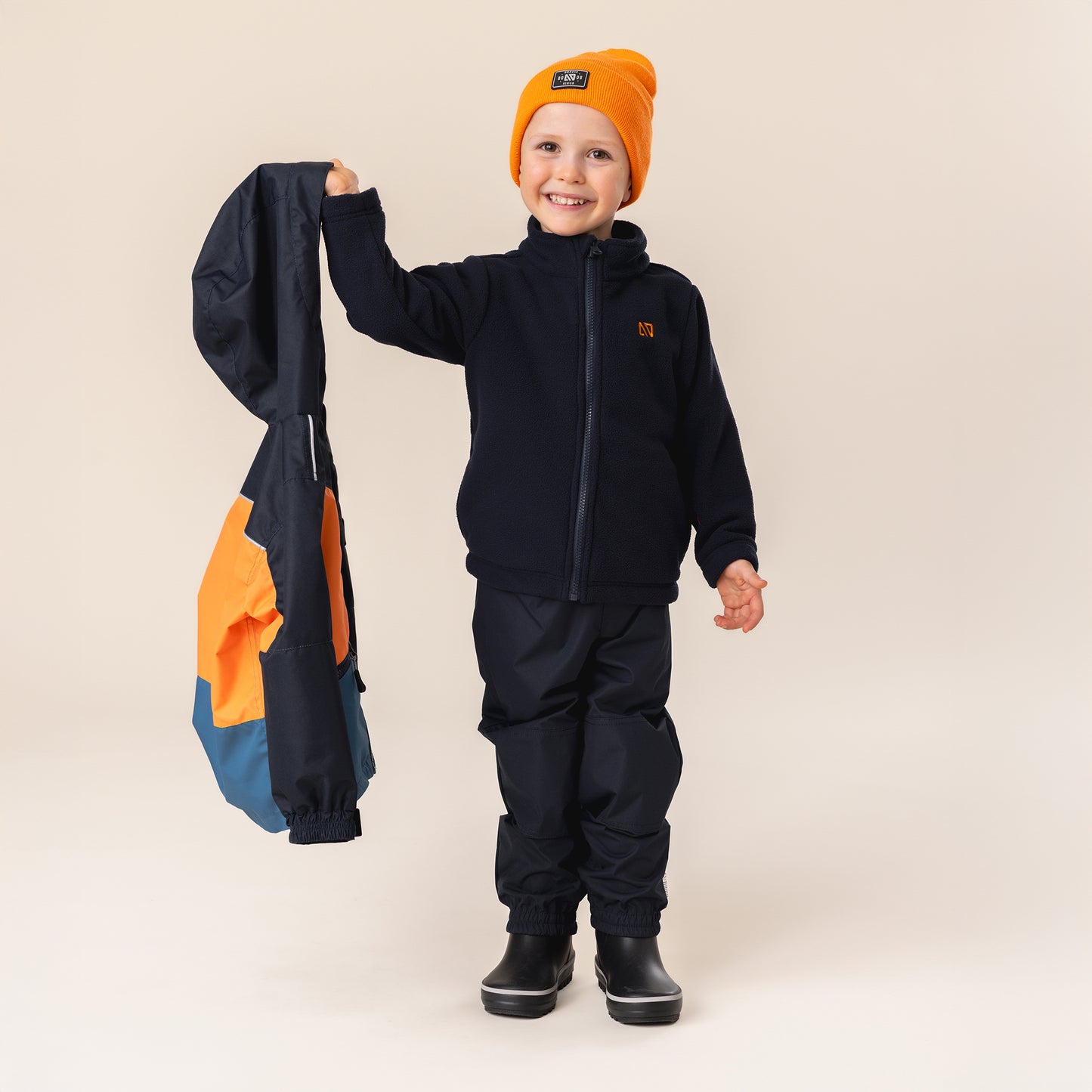 Manteau de pluie 3-en-1 Elijah  Garçons Marine