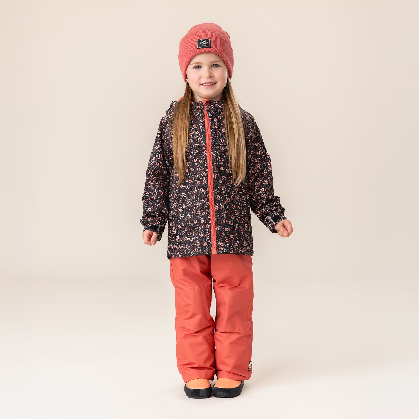 Lucie Girls' Rain Suit Black