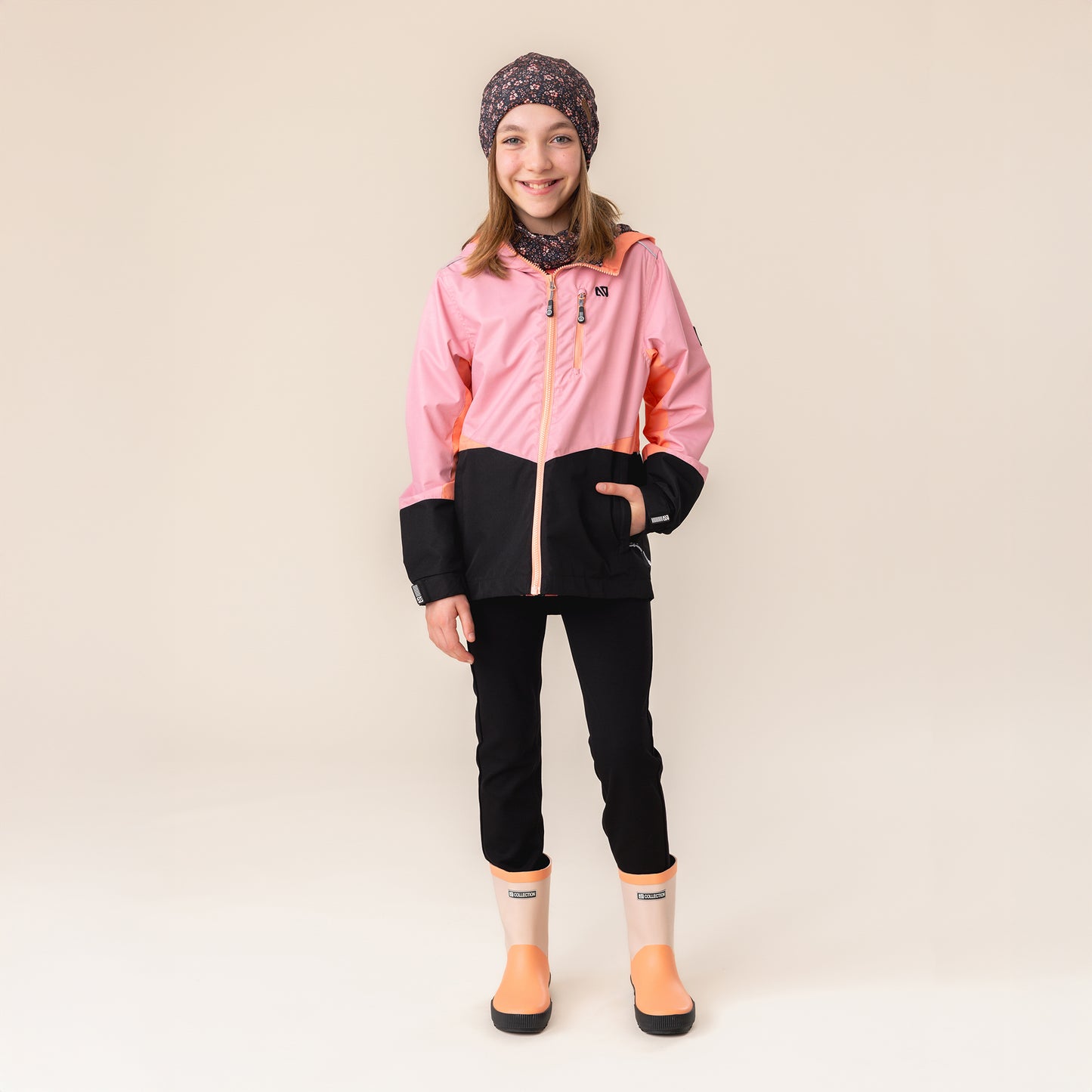 Eleanor Girls' Coat, Pale Pink