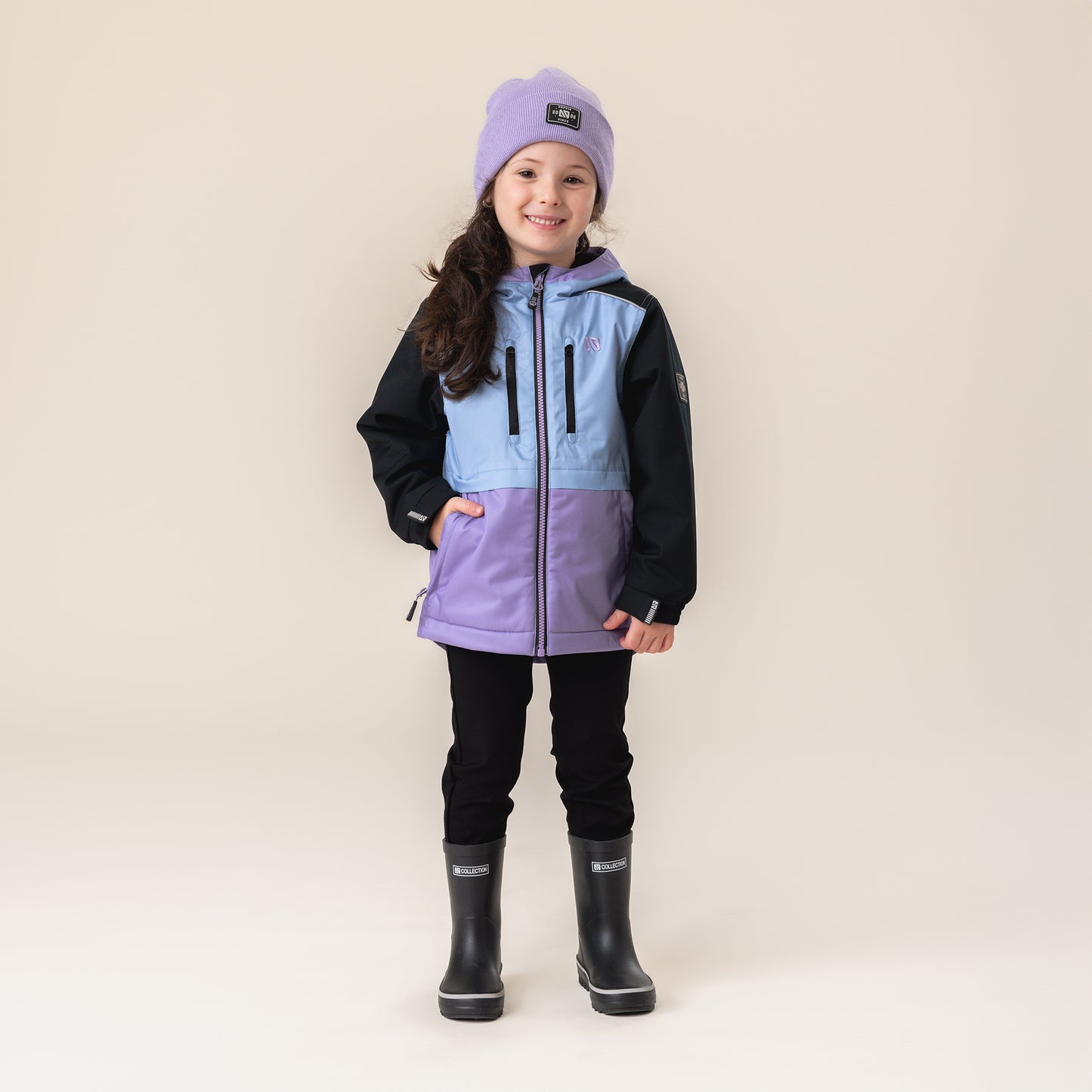 Léonie Girls' Coat, Pale Blue