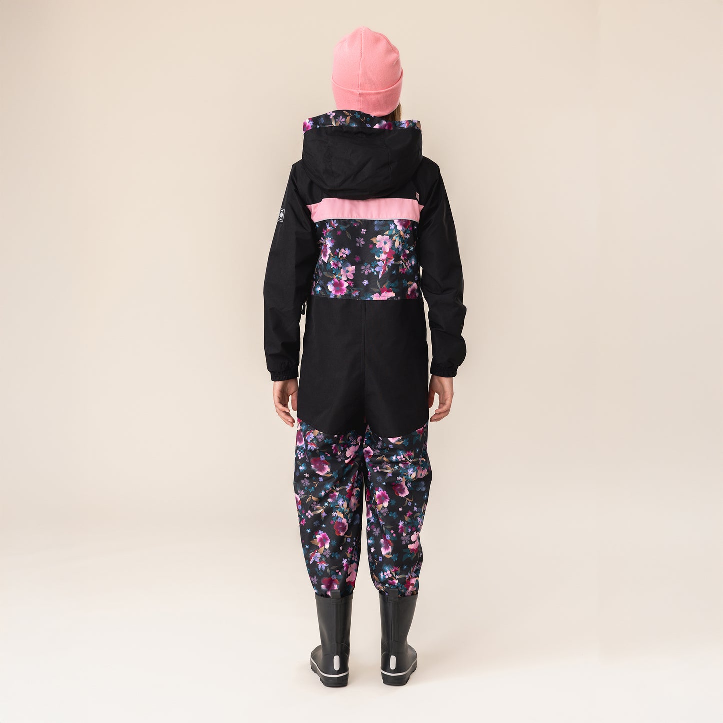 Alexia Girls One-Piece Rain Suit Black