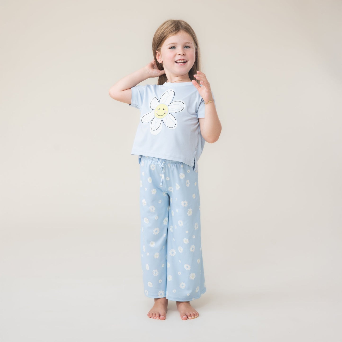 Pyjama 3 mcx  Filles Bleu Pâle
