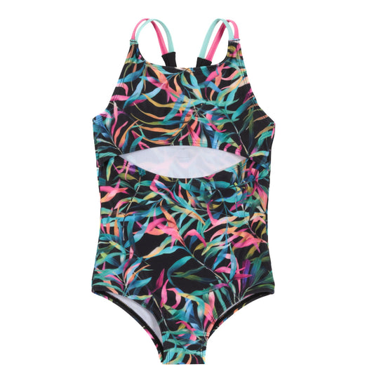 Maillot UV une-pièce  Filles Noir