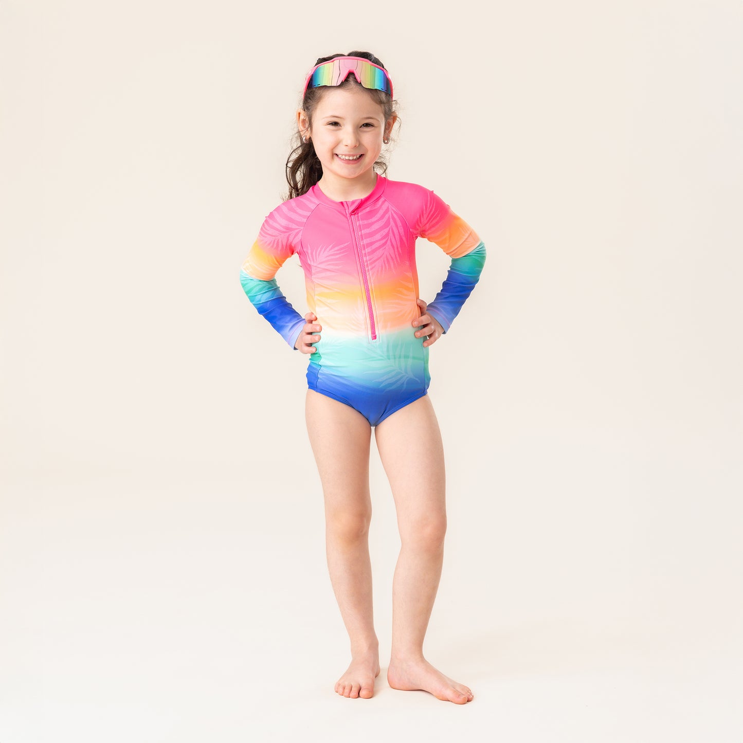 Maillot UV une-pièce  Filles Rose