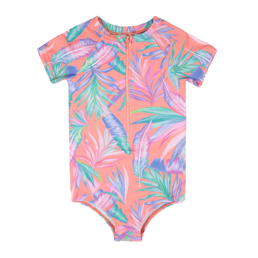 Maillot UV une-pièce  Filles Corail