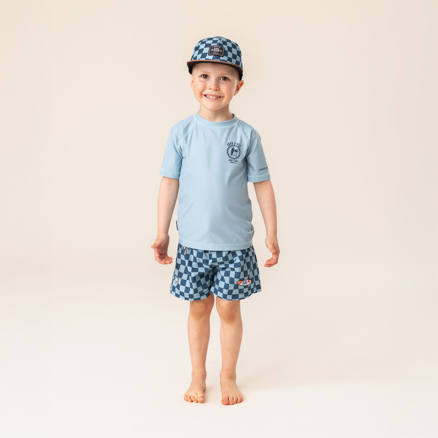 Boys' Turquoise UV Swimsuit T-shirt