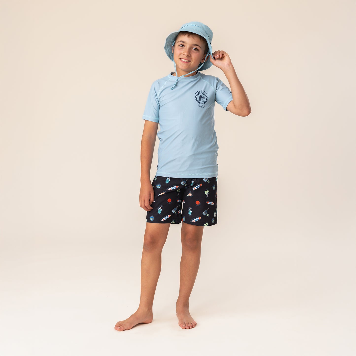 Boys' Turquoise UV Swimsuit T-shirt