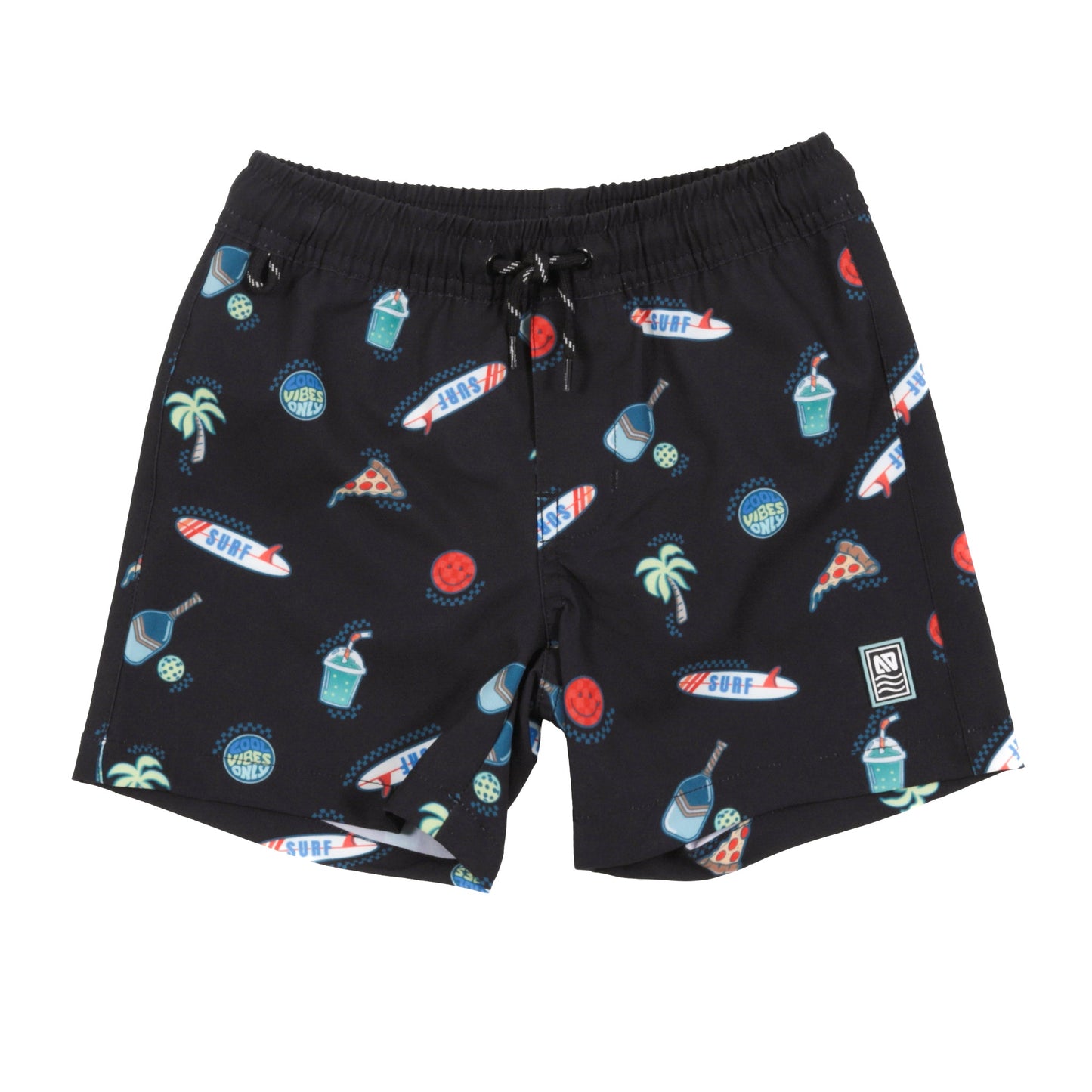Short maillot UV bébé Bébé Garcon Noir